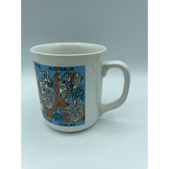 Australia Koala Eucalyptus Coffee Tea Or Cocoa Mug Vintage Taiwan Animal Bear - Picture 5 of 7